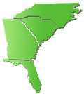North Carolina, South Carolina, Georgia, Florida
